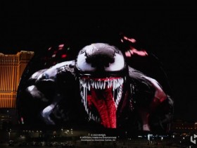【球盟会】索尼重金宣传，拉斯维加斯巨型球《漫威蜘蛛侠2》超帅亮相！