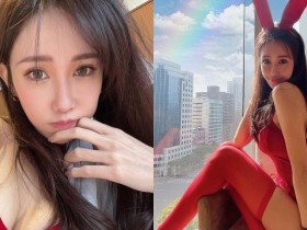 【球盟会】氣質型大美女「Fifi」情人節辣扮兔女郎,超性感「美胸翹臀」粉絲看了想抱緊處理