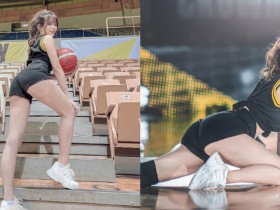 【球盟会】甜心隊長領「性感微笑線」向上,「鮮嫩玉腿」在地上磨擦摩擦!