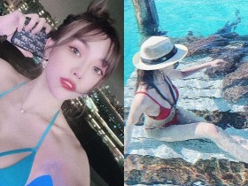 【球盟会】美女餵鯊魚?美乳正妹「KAKA」海島度假,「窈窕雪肌」太美味好怕她真的被吃掉!