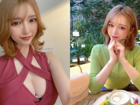 【球盟会】夜總會小姐「爆奶享用高級料理」,「豐滿乳量」讓人想坐在她對面!