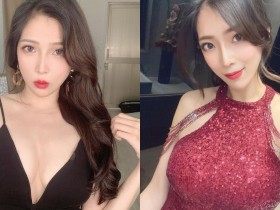 【球盟会】E罩杯美豔長腿辣模「米可」,「紅色削尖妝裝」造型超亮眼!