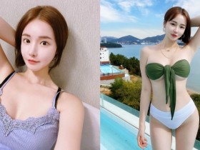 【球盟会】讓人心動的溫柔小姐姐!短髮正妹 woou.c「肉感 S 曲線+雪乳」不藏私