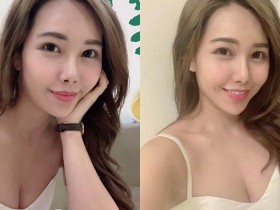 【球盟会】正妹直播主自拍展現「誘惑美乳」,低胸的深溝視角好迷人!