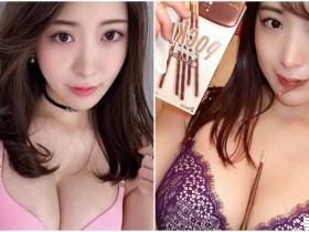 【球盟会】大尺度吃甜點!正妹「巧克力棒放深溝」,猛烈巨乳要溢出了!