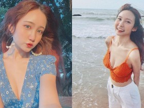 【球盟会】美波正妹「蔣馨」海邊玩耍流露自然美,「躺平溢奶」畫面更是可觀!