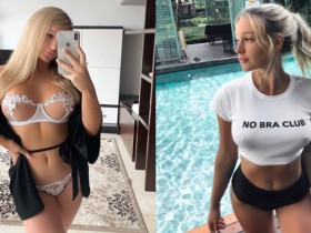 【球盟会】俄羅斯妹加入「No Bra Club」 衣服底下什麼都沒穿…大方激凸自拍任人看