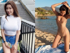 【球盟会】D級乳神好大方!超貼緊身衣露出「肉色駱駝蹄」,連兇暴長輩都見客了!