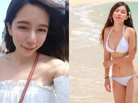 【球盟会】清新甜美的「幼稚園正妹老師」,海邊玩耍穿比基尼有夠辣,家長都想陪上學啦!