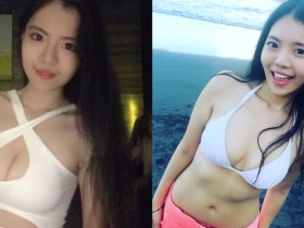 【球盟会】清新妹子「雄偉實力」深藏不露 比基尼太火辣!兩顆嫩乳又大又圓…