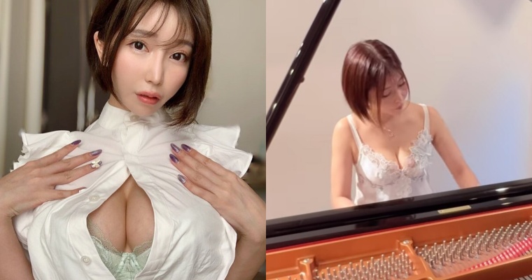 【球盟会】G 級女星「古河由衣」琴藝了得！「穿這樣彈琴」讓網友分心了
