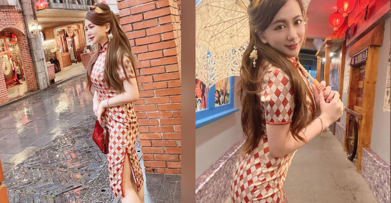 【球盟会】綿綿細雨狂飄復古味，「狗狗Gogo」穿旗袍氣質與性感兼具超吸睛