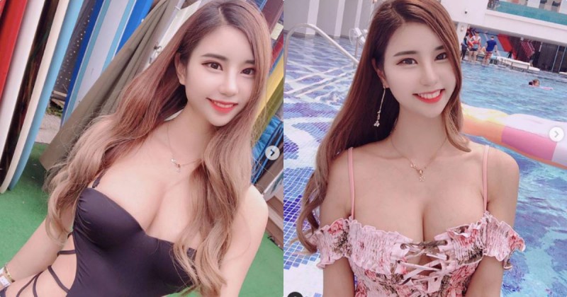 【球盟会】在泳池感受到滿滿的乳量，辣妹「爆乳身材」成全場焦點！