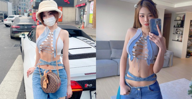 【球盟会】南韓爆乳口罩妹「Mina」再度突破尺度　超強戰服幾乎遮不住巨乳