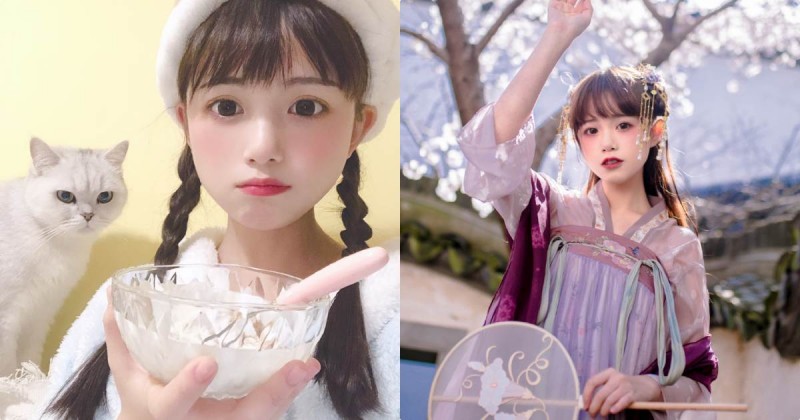 【球盟会】超萌童顏可愛小蘿莉「caoie」，小仙女古裝打扮太讓粉絲心動！