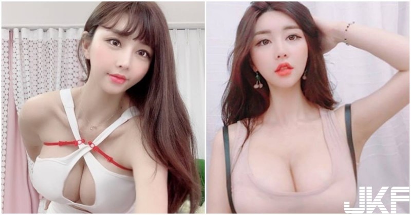 【球盟会】韓國美乳妹將學生服撐爆，用舌頭挑逗「巨乳大放送」！