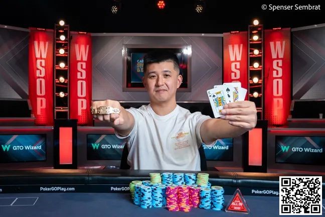 【EV扑克】国人再拿一条金手链！恭喜香港玩家Ka Kwan Lau获得职业生涯WSOP首冠！