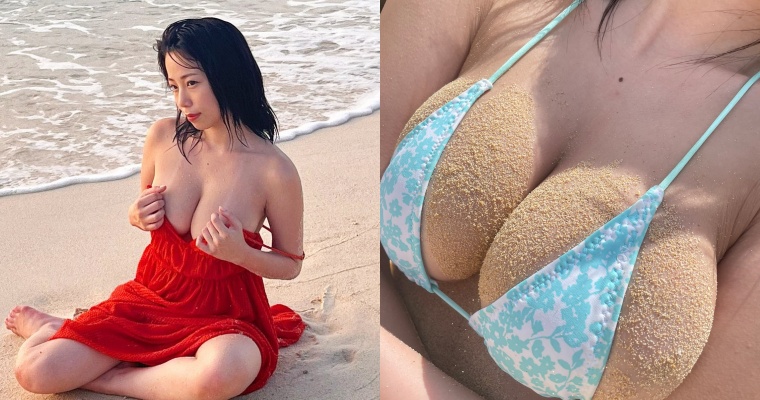 【球盟会】巨乳美少女曬「近距離特寫」好害羞…網驚：還以為是花生麻糬！
