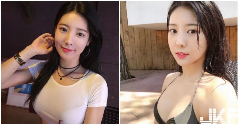 【球盟会】韓國長腿美女！　穿比基尼解放「渾圓美胸」，整個好火辣喔！