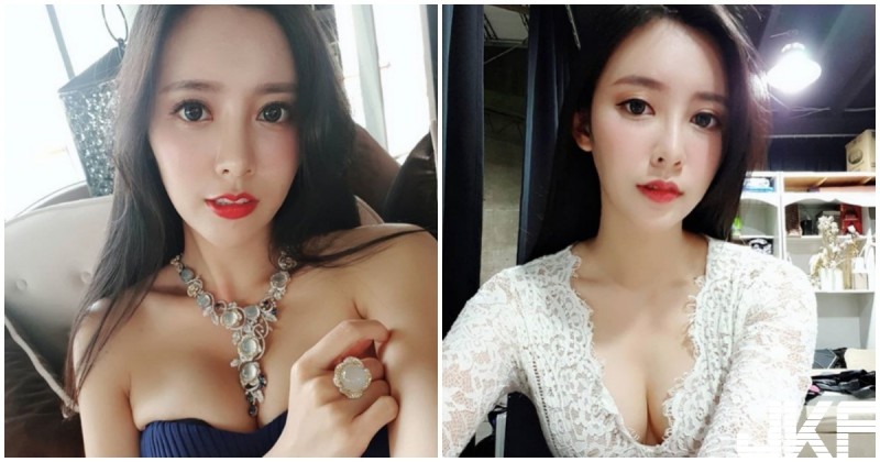 【球盟会】火辣麻豆戴珠寶「美乳溢出」，「超飽滿深溝」兇狠到極點啊！