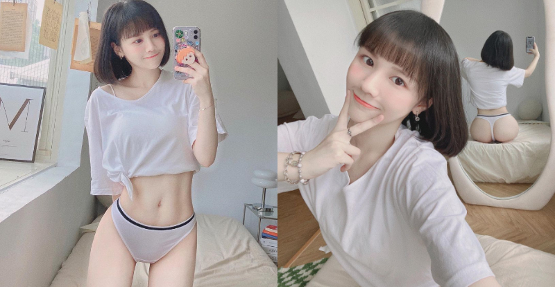 【球盟会】銷魂川！「空靈宅女」甜笑斑比蹲，魔鬼細節大藏「絕美蜜桃臀」！