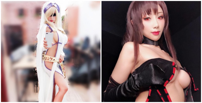 【球盟会】哥布林殺手也能神還原？「巨乳Coser」雨波側面簍空服，完美還原色氣破錶的劍之聖女！