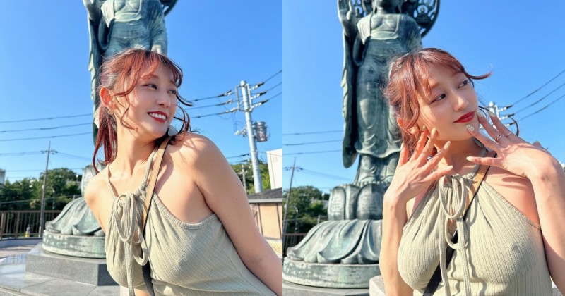 【球盟会】佛祖前大膽無罩出巡！日本正妹「macca」就不愛穿bra，即將登台TSE大解放