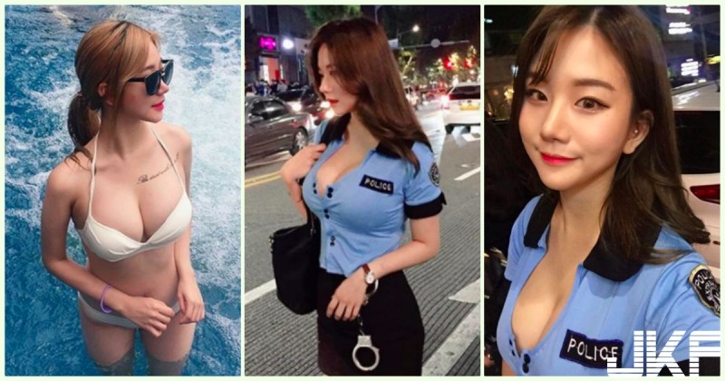 超極品！網瘋傳「爆奶女警察」邪惡E奶大放送！極緻誘惑的「銷魂乳照」讓人看醉了…