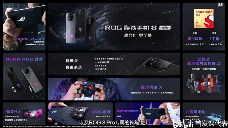 ROG 游戏手机 8 系列，正式发布：7869元起