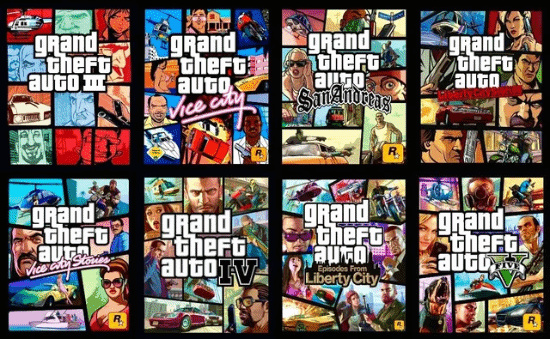 玩家发现历代《GTA》封面图规律：左上角都有直升机