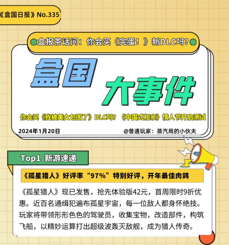 【球盟会】你会买《我被美女包围了》DLC吗？《中国式相亲》情人节开启测试