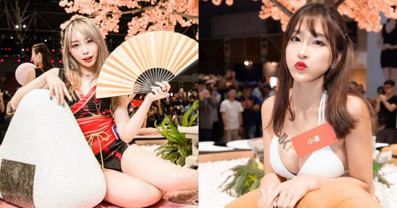 【球盟会】櫻花樹下出現「火辣爆乳女神」，「超誘惑性感曲線」讓人越看越餓！