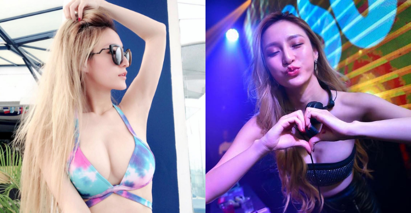 火辣「爆乳DJ」中路開開露兩顆飽滿奶球　隨著音樂節拍上下彈動！