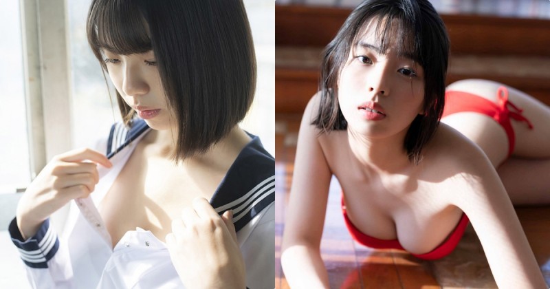 【球盟会】夏色女子高生！15歲就發育超好的「寫真新星」！