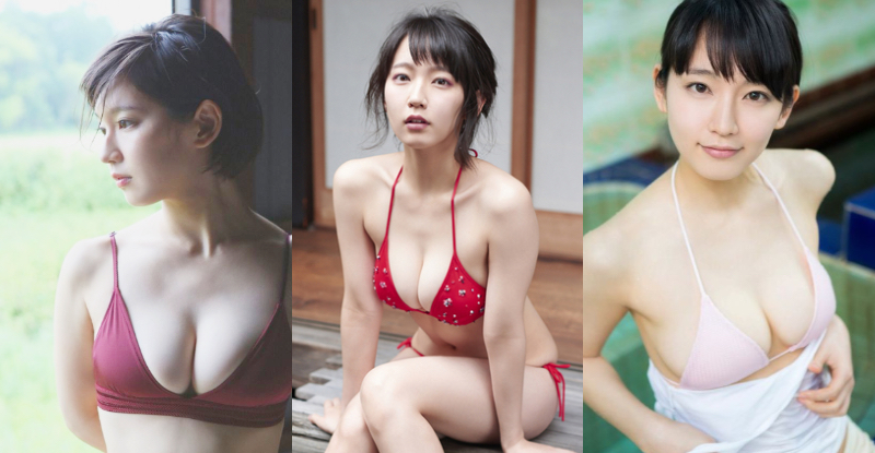【球盟会】激爆乳E奶的惡魔系小狐狸「吉岡里帆」，誘人的白皙奶快從比基尼爆出來拉～～