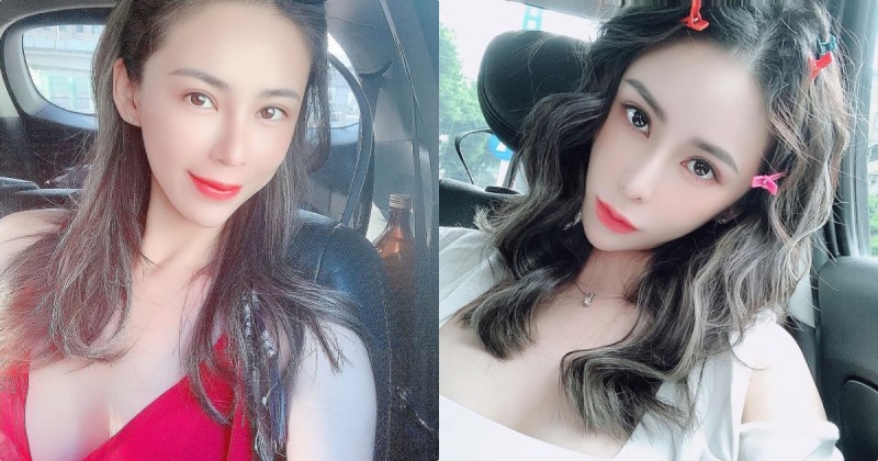 【球盟会】好洶湧！正妹「Nicole L」火紅低胸裝超邪惡，「性感深溝視角」辣度太高！
