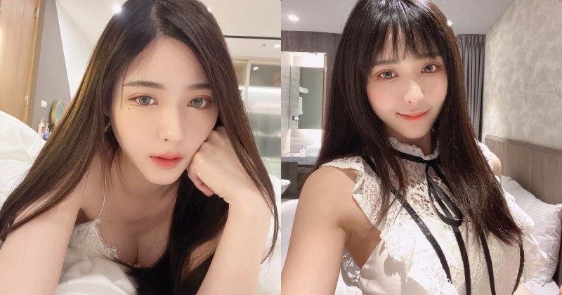 【球盟会】高顏值正妹「Meka_Ch」床上火辣自拍，「深溝微露」太讓人著迷！