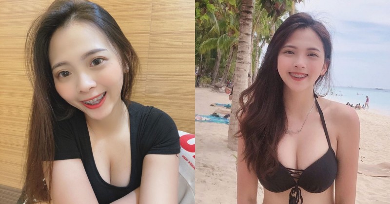 【球盟会】長髮牙套妹「yabi」朝氣蓬勃 去到海邊直接「波濤洶湧」征服沙灘！