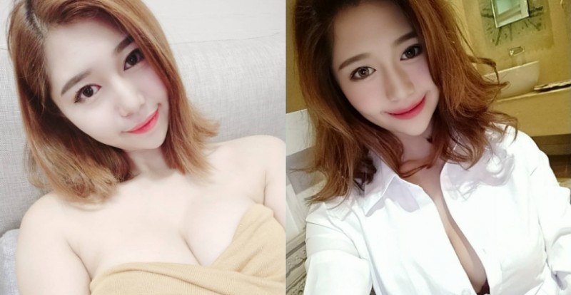 最性感OL「萬千千」身材太火辣　胸前扣子都扣不起來啦！