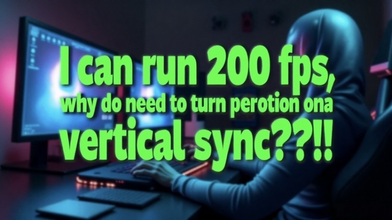 我可以跑200帧，我为什么要打开垂直同步？！！