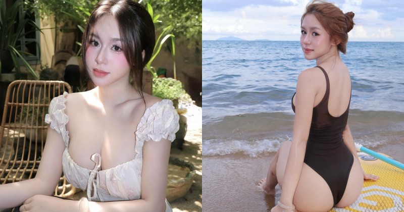 【球盟会】越南正妹辣秀「白嫩蜜桃」，前後都有「雪白肉肉」曲線太犯規！