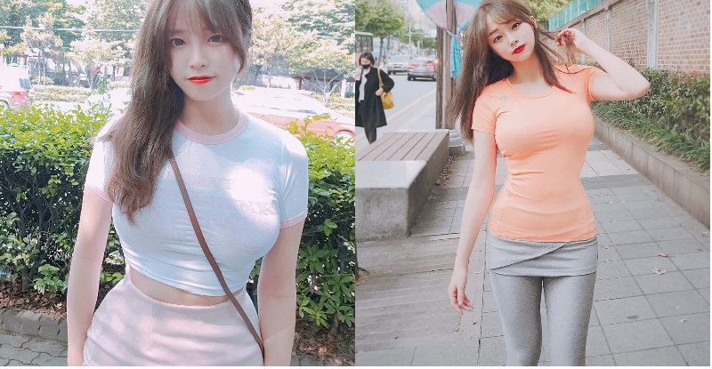 【球盟会】街頭遇到妹好兇！「殘暴乳量」正面襲來，一旁路人只好急忙繞道…