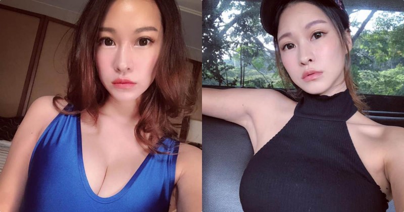 【球盟会】正妹Neko銀小喵「藍色大深V裝」辣爆，身材超好太讓人上火！