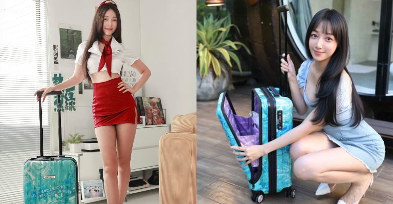 【球盟会】長腿姊姊「愛吃鬼Hani」化身性感空姐,「細腰美腳」帶粉絲一起飛!