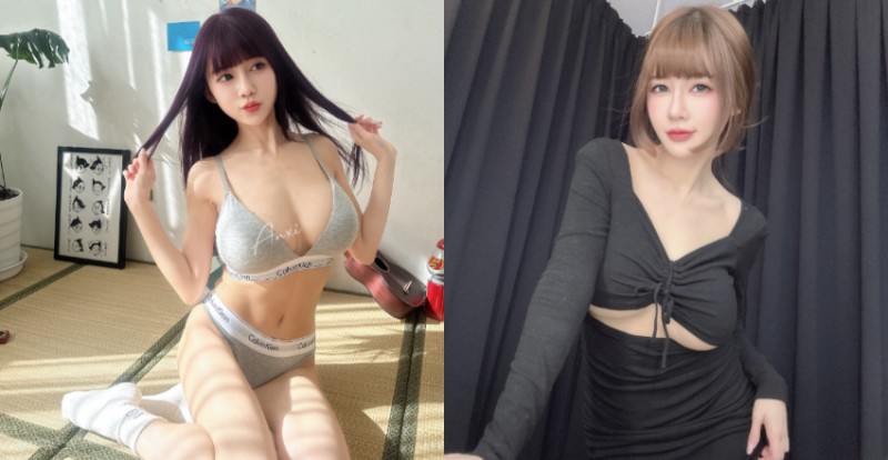 【球盟会】甜心《安希Anxi》出售二手衣 因為一舉手就會「掉出奶」