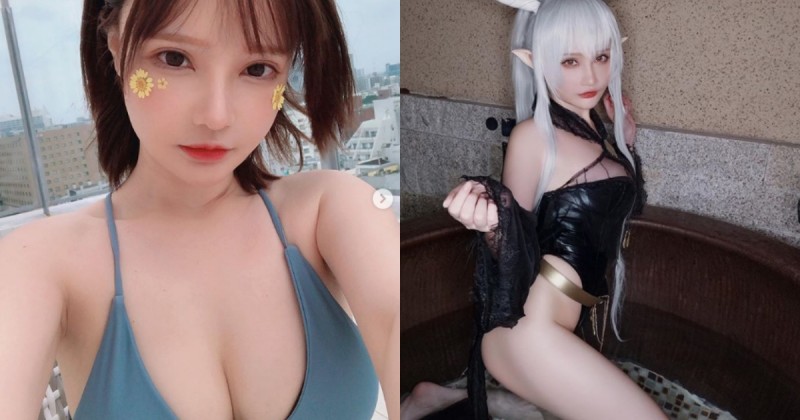 【球盟会】強國短髮「巨乳coser」過度白嫩，光看一眼一百六十萬人就被吸乾！