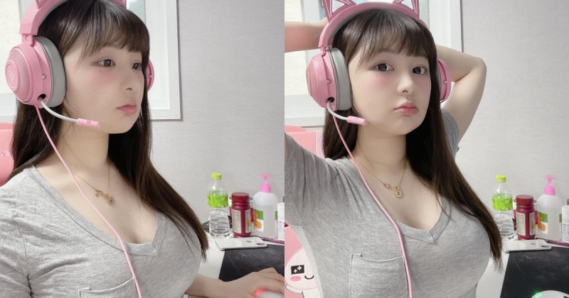 【球盟会】好兇的遊戲實況主正妹！「童顏巨乳」的狂暴上圍太搶眼，竟有170cm的高挑身材！