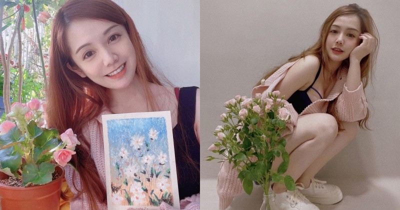【球盟会】「正妹花藝師」Christine膚白貌美氣質超優雅！甜美笑容下竟有「犯規好曲線」！