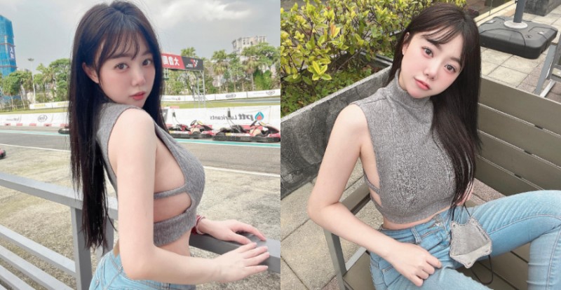 【球盟会】巨乳小隻馬米米小背心「霸氣側露」　零死角美貌讓人著迷