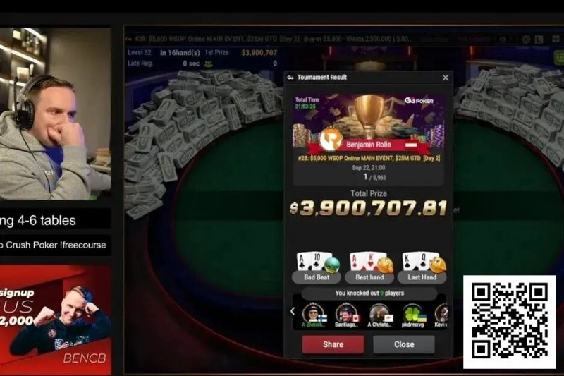【EV扑克】线上WSOP主赛冠军的忠告:善用剥削策略,不要过度迷信GTO!